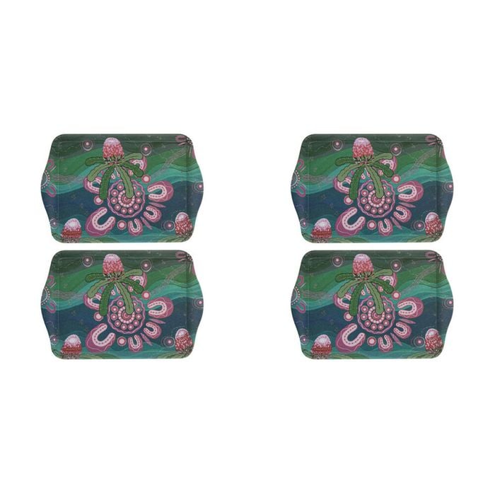 2x 2pc Ashdene Spirit Land Beauty In Country Scatter Serving Tray 21x14.2cm
