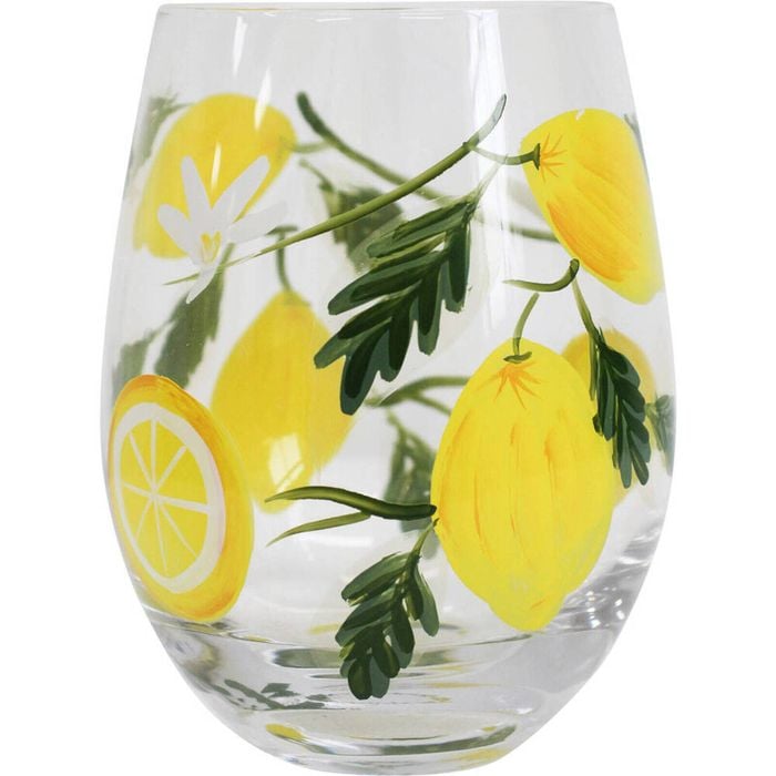 LVD Juice Glass Water Drink Tumbler Glassware 9x12cm - Lemoncello
