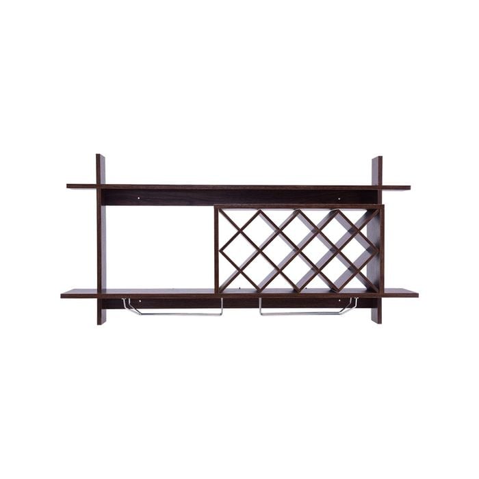 Costway 10 Bottle Wine Rack Wall-mounted Storage Home Bar