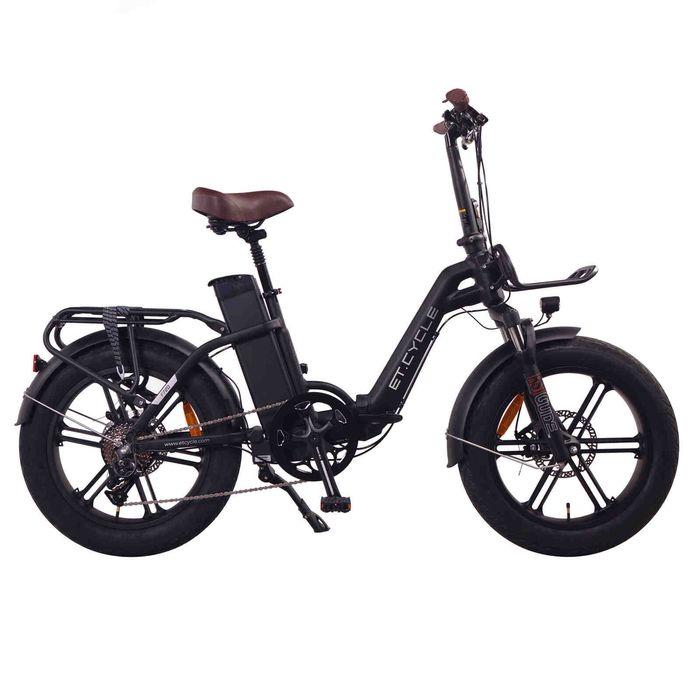 ET.Cycle F720 Folding E-Bike, 250W, 48V 15Ah, 720Wh [Matt Black 20"]