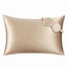 Anypillow Pillowcase 50x90cm Gold Set with Eye Mask Natural Mulberry Silk