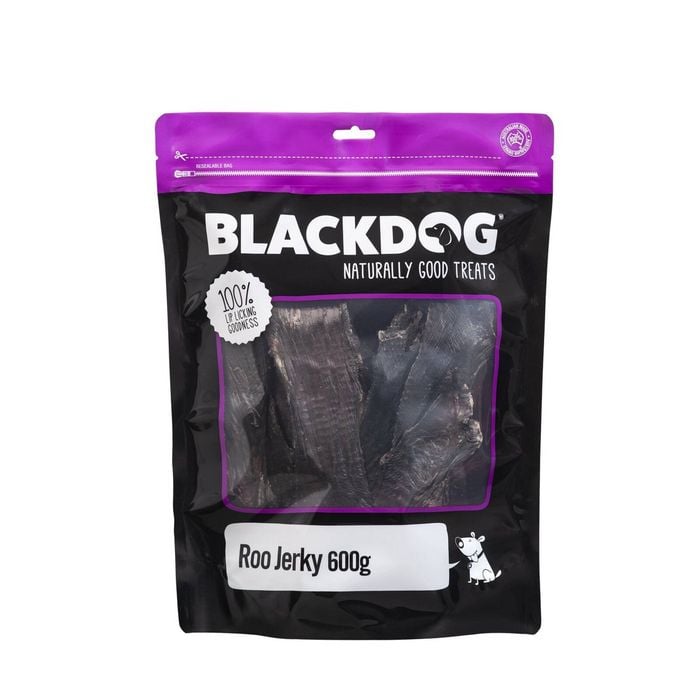 Blackdog Roo Jerky Natural Dog Chew Treats 600g