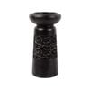Willow & Silk Vintage Wooden Carved Pillar Candleholder