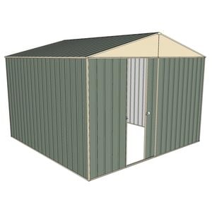Build-a-Shed 3.0 x 3.0 x 2.3m Gable No Side Doors Shed - Green