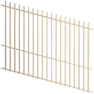 ProtectorAl 1201 - 2400 x 1800mm Primrose Raked 16-30º Batten Pool Fence Panel