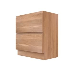 Stein 600 x 450 x 810mm Light Select Floor Standing Handleless Vanity - Cabinet Only