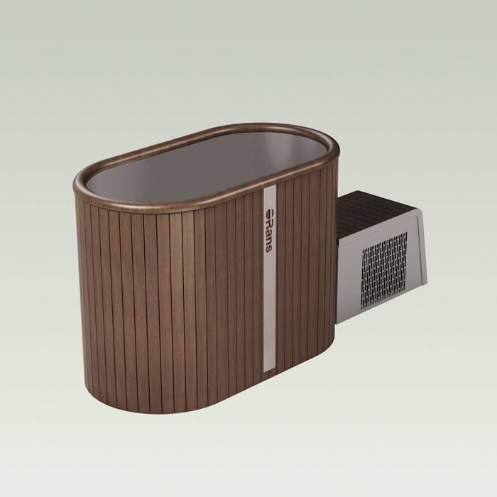 Orans 2 person ice bath & 0.6 hp chiller - nordic step - ib-1400