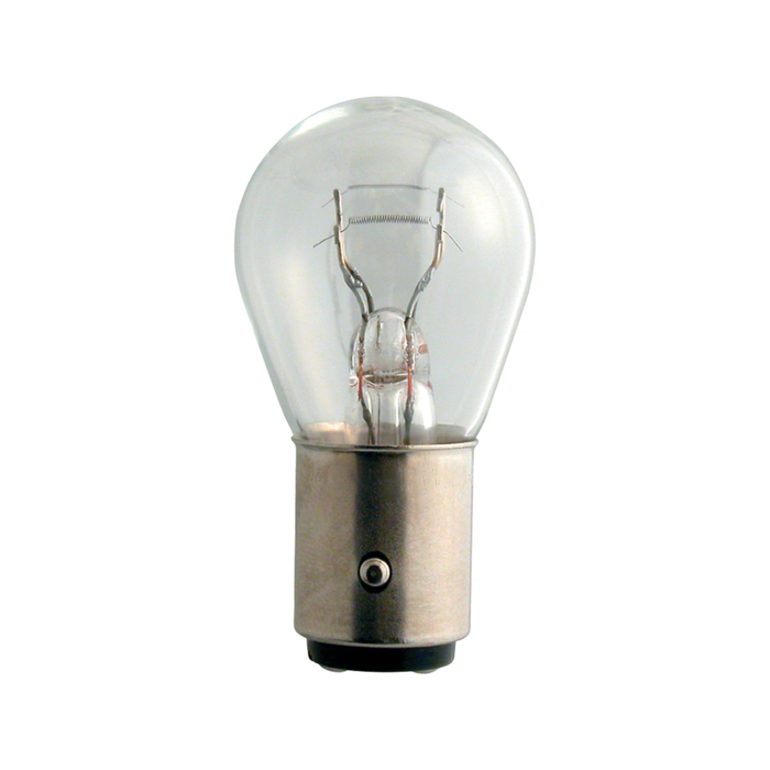 Philips 12V 21/5W BAY15d Clear Incandescent Standard Signalling Globe - 2 Pack