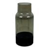 Maine & Crawford Lena 25x11cm Glass Banded Vase - Black