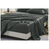 Grosvenor House 500TC Egyptian Cotton Flat Bed Sheet Only Double Charcoal