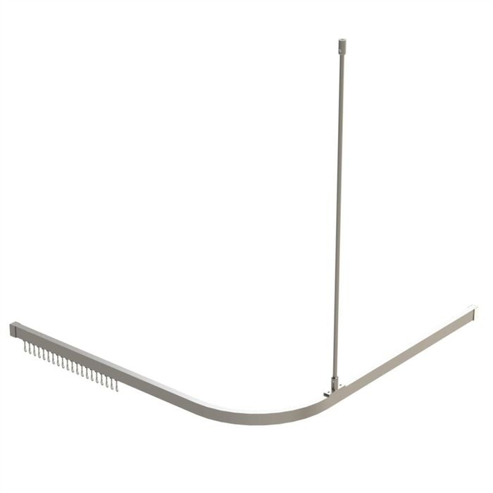 Emro 1600 x 1600mm Clear Anodised Shower Track