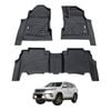AUSGO Car Floor Mats for Toyota Fortuner Auto Trans 2015-Onwards All-Weather Floor Liners
