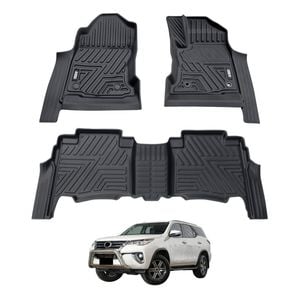 AUSGO Car Floor Mats for Toyota Fortuner Auto Trans 2015-Onwards All-Weather Floor Liners