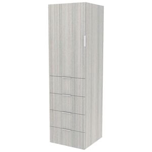 Lugna 2048 x 600 x 580mm Mist Hanging 4 Drawers Left Hinged Door Storage Cabinet