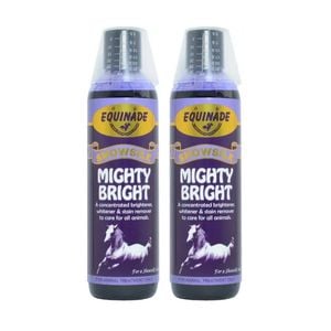 2PK Equinade Showsilk Horse Coat Whitener & Stain Remover 250ml Mighty Bright