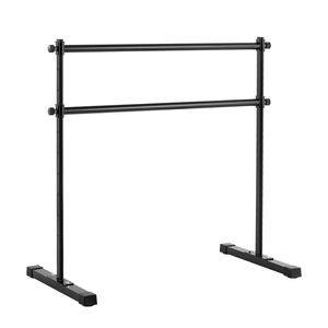 VEVOR Ballet Barre Black Height Adjustable Anti-Wobble Fitness Gym Studio Equipment for Pilates