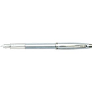 Sheaffer 100 Fountain Pen Office Writing Stationery Brushed Chrome/Nickel SLV