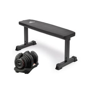 40kg Powertrain Adjustable Dumbbell  Home Gym w/ Adidas Bench 10437