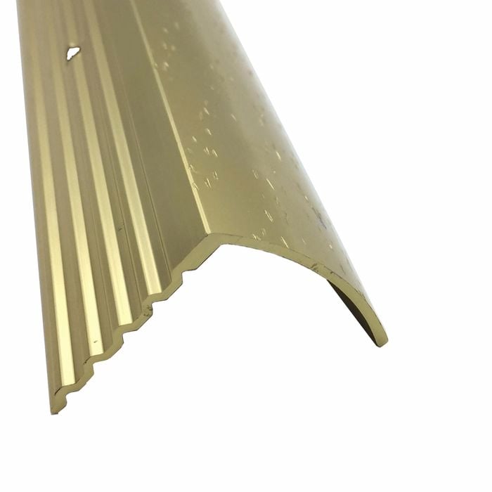 QEP 3.3m Gold Hammered Roberts Stairnose Trim - 10 Pack