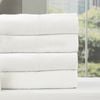 4pc Renee Taylor Cobblestone 650gsm Cotton Ribbed Towel Bath Towel White