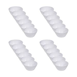 24x Partyware Reusable Melamine Bowl Tableware/serveware 150mm White