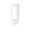 Lugna 2048 x 750 x 380mm White Hangrail 2 Drawer Storage Cabinet