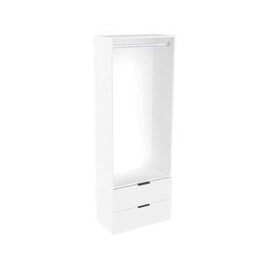 Lugna 2048 x 750 x 380mm White Hanging 2 Drawer Storage Cabinet