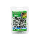 Zenith 8G x 20mm Galvanised Button Head Stitching Timber Screws - 100 Pack