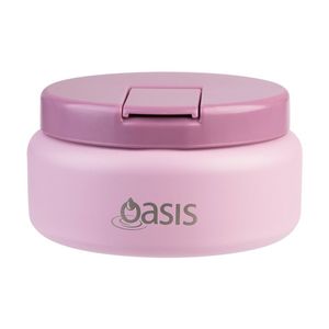 Oasis Stainless Steel D/Wall Insulated Food Flask W/ Lid Blush 230ml