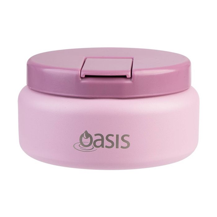 Oasis Stainless Steel D/Wall Insulated Food Flask W/ Lid Blush 230ml