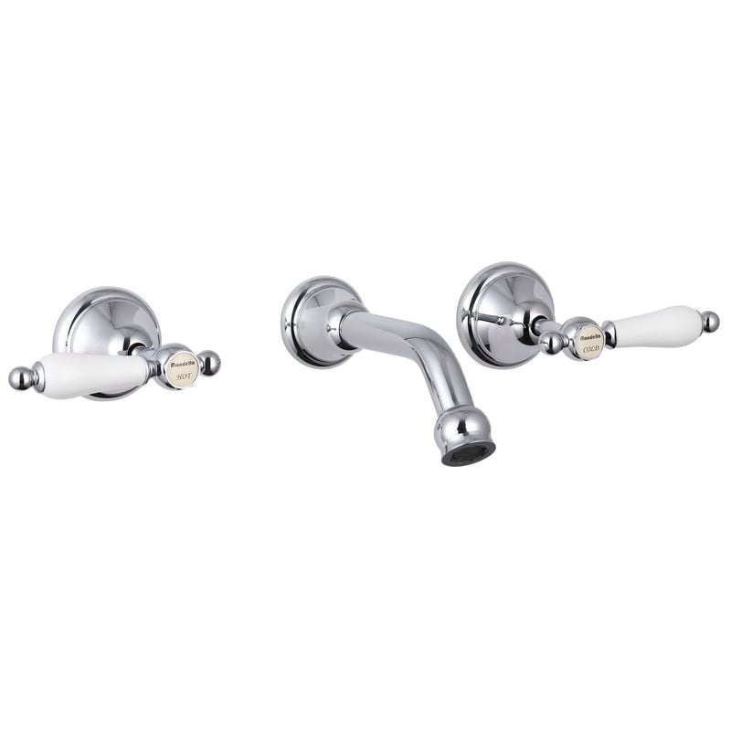 Maestro Chrome Plated Lever Handle Bath Set