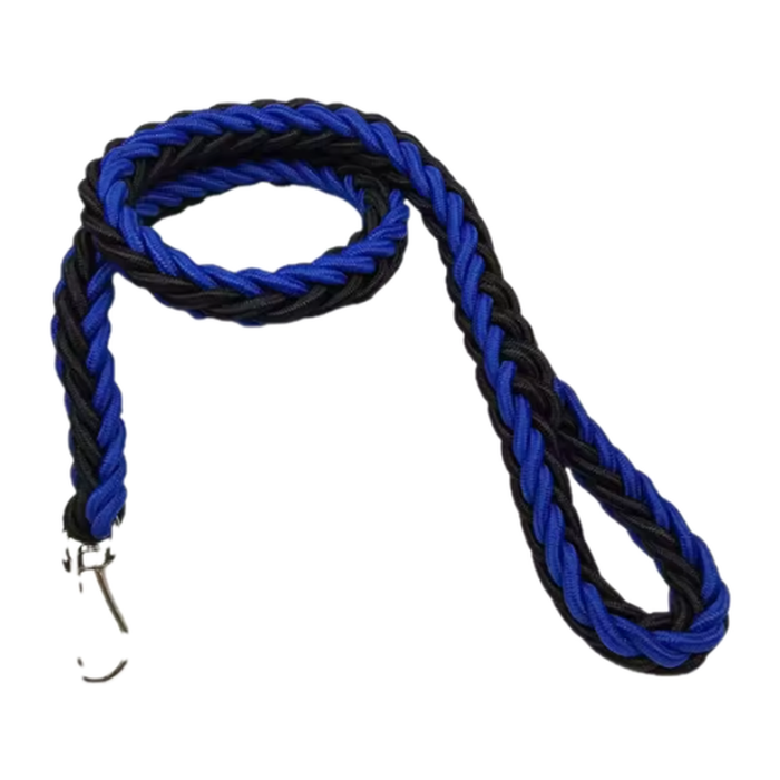 Pet & Rural Supply Co Heavy-duty Braided Dog Lead For Large Dogs - Blue And Black