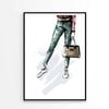 Stylish Sneakers with Luxury Handbag   Print 100% Australian Made 90 x 120cm   (Poster)