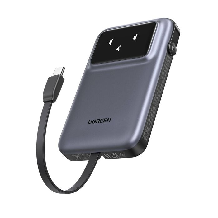 Ugreen Uno 10000mah 30w Power Bank With Built In Usb C Cable Fast Charging