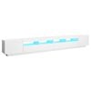 vidaXL TV Cabinet with LED Lights White 300x35x40 cm