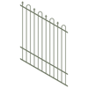 ProtectorAl 350 - 1200 x 1500mm Pale Eucalypt Raked 16-30º Loop And Spear Top Pool Fence Panel
