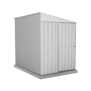 Absco Sheds 1.52 x 2.26 x 2.06m Zincalume Narrow Single Door Garden Shed