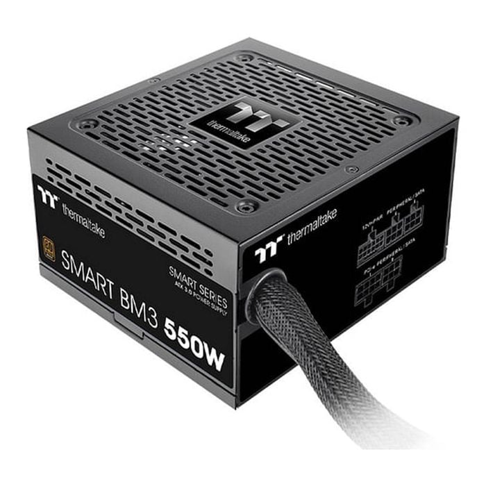 Thermaltake Smart BM3 550W 80+ Bronze PCIe5 ATX 3.0 Power Supply Unit [PS-SPD-0550MNFABA-3]