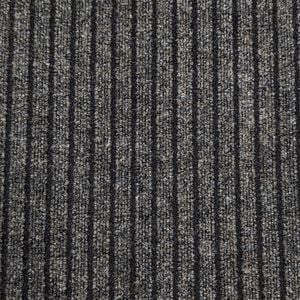 Ideal 67cm Beige Black 5 Rib Dallas Rubberback Carpet Runner 