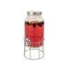 Glass Beverage Dispenser With Stand 5.6l Serroni