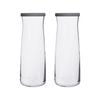 LAV Vera Glass Carafes - 1.2L - Grey Lid - Pack of 2