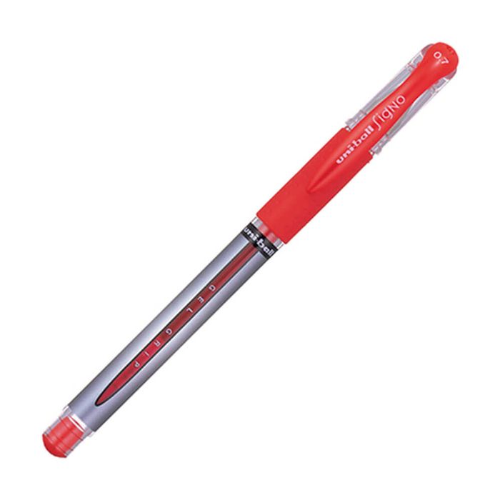 Uni-Ball Signo Gel Grip Gel Pen Fine (Box of 12) (Red)
