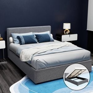 Artiss Bed Frame Double Gas Lift Beds Base Fabric