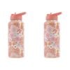 2PK Splosh Sip By Splosh Floral S/Steel Water Bottle 950ml