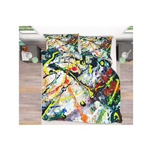3D Color Pigment 91 Bed Pillowcases Quilt Queen Size