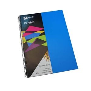 Quill Brights Visual Art Diary A3 (60 leaves) (Marine Blue)