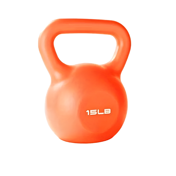 NNETM 1pc 15lbs Kettlebell for Fitness and Strength Training