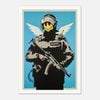 Galrie Banksy Flying Copper Art Print - Iconic 2003 Artwork on Museum-Quality Paper, Poster Only, A1 60 x 84cm (23 x 33inch)