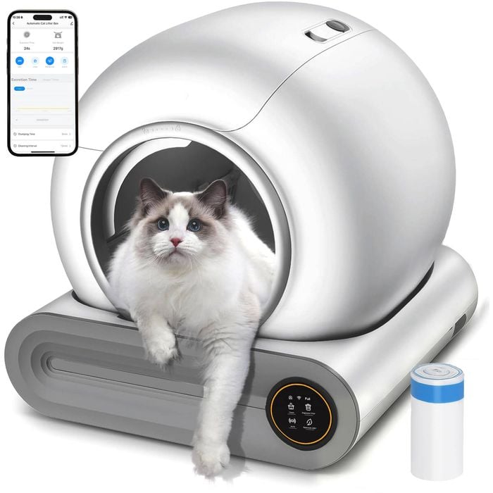 Advwin Self Cleaning Smart Cat Litter Box Odor-Removal APP Control