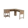 Maestro Furniture Axel L-Shaped Corner Computer Study Home Office Desk - Rustic Oak